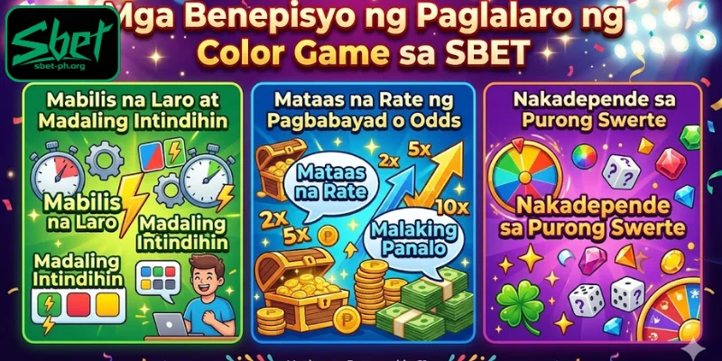 Mga Benepisyo ng Paglalaro ng Color Game sa SBET