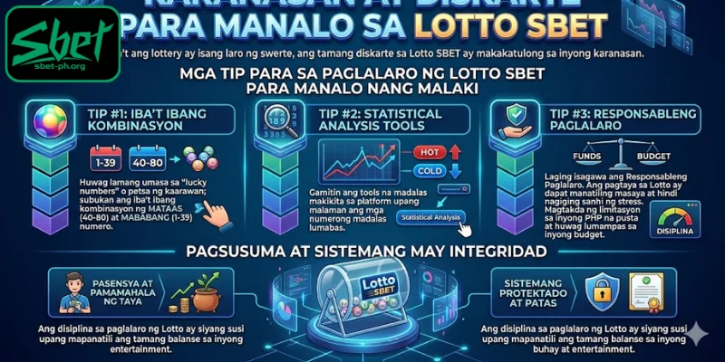 Mga tip para sa paglalaro ng Lotto SBET para manalo nang malaki