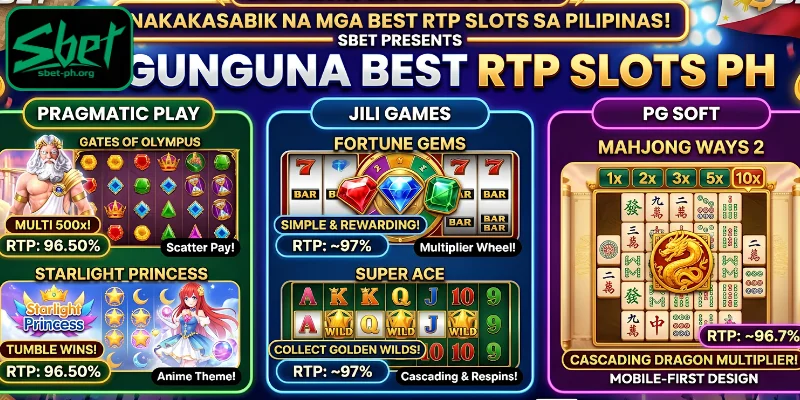 Nangunguna Best RTP slots PH Dapat mong subukan ito sa SBET