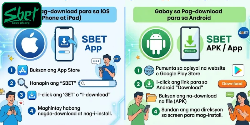 Paano madaling i download ang SBET app sa iyong telepono